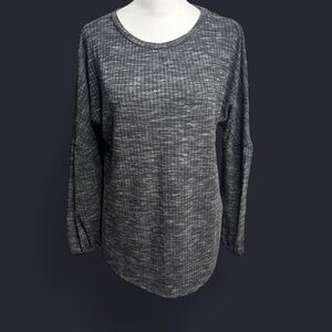 Juicy Couture Women’s Oversized Heathered Knit Long Sleeve Blouse Top Size M